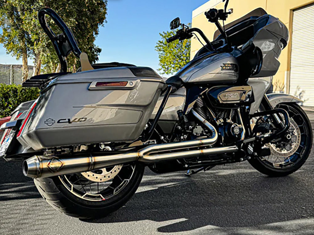 2-into-1 Turnpike Full Length Exhaust - Stainless Steel. Fits Touring 2017up. - SP Concepts Exhaust