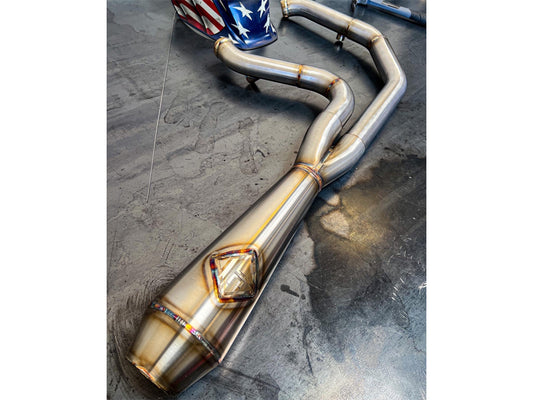 2-into-1 LaneSplitter Exhaust - Stainless Steel. Fits Touring 1995-2016 - SP Concepts Exhaust