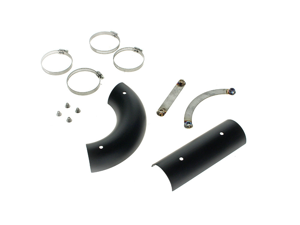 SP Concepts Heat Shields - Black. Fits Dyna 1999-2017, Softail 2018up & Touring 2017up - SP Concepts Exhaust