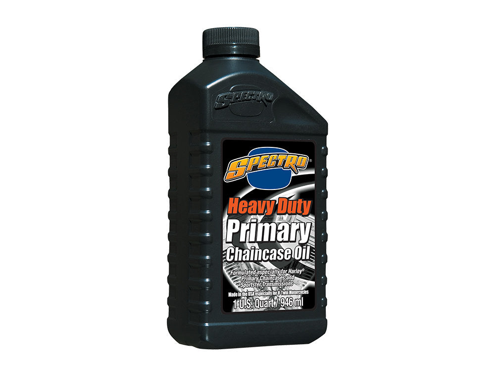 Heavy Duty Primary Chaincase Oil. 85w 1 Quart Bottle (946ml). Fits Big Twin Primary & Sportster Transmission/Chaincase. - Spectro Oils