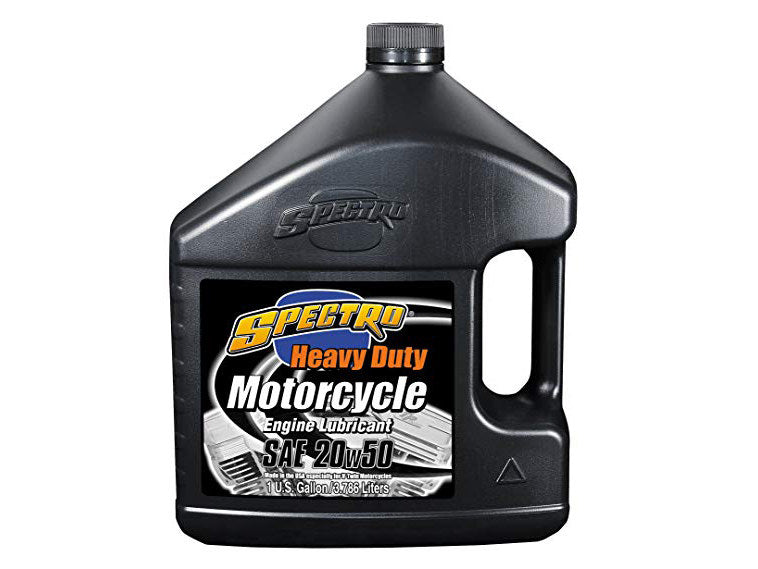 Heavy Duty Engine Oil. 20w50 1 Gallon Bottle (3.786ltr). Fits Big Twin 1984up. - Spectro Oils