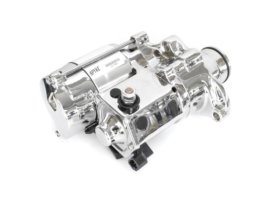 1.4kw Starter Motor - Chrome. Fits Softail 2007-2017, Dyna 2006-2017 & Touring 2007-2016. - Spyke Motorcycle Products