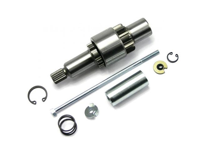 Starter Jackshaft Assembly with 9 Tooth Pinion Gear For OEM 66 Tooth Starter Ring. Fits Big Twin Models 1989-1993. - Spyke Motorcycle Products
