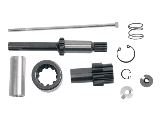 Starter Jackshaft Assembly with 10 Tooth Pinion Gear For OEM 102 Tooth Starter Ring. Fits Dyna 1994-2005, Softail 1994-2006, Touring 1994-2006 & FXR 1994 - Spyke Motorcycle Products