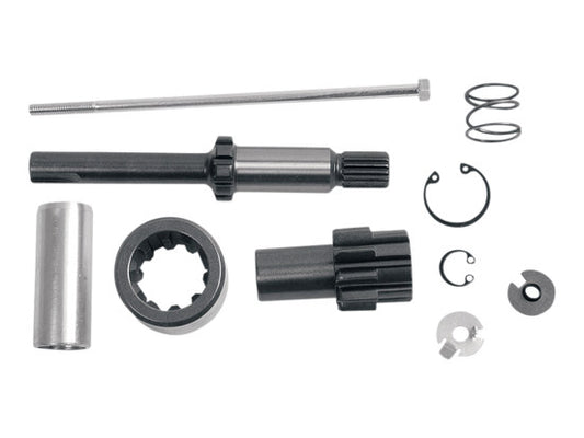 Starter Jackshaft Assembly with 10 Tooth Pinion Gear For OEM 102 Tooth Starter Ring. Fits Dyna 1994-2005, Softail 1994-2006, Touring 1994-2006 & FXR 1994 - Spyke Motorcycle Products