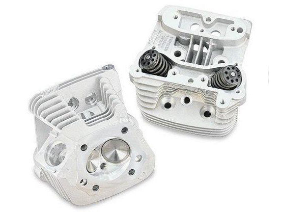 76cc Cylinder Head Kit - Silver. Fits Big Twin 1986-1999. - S&S
