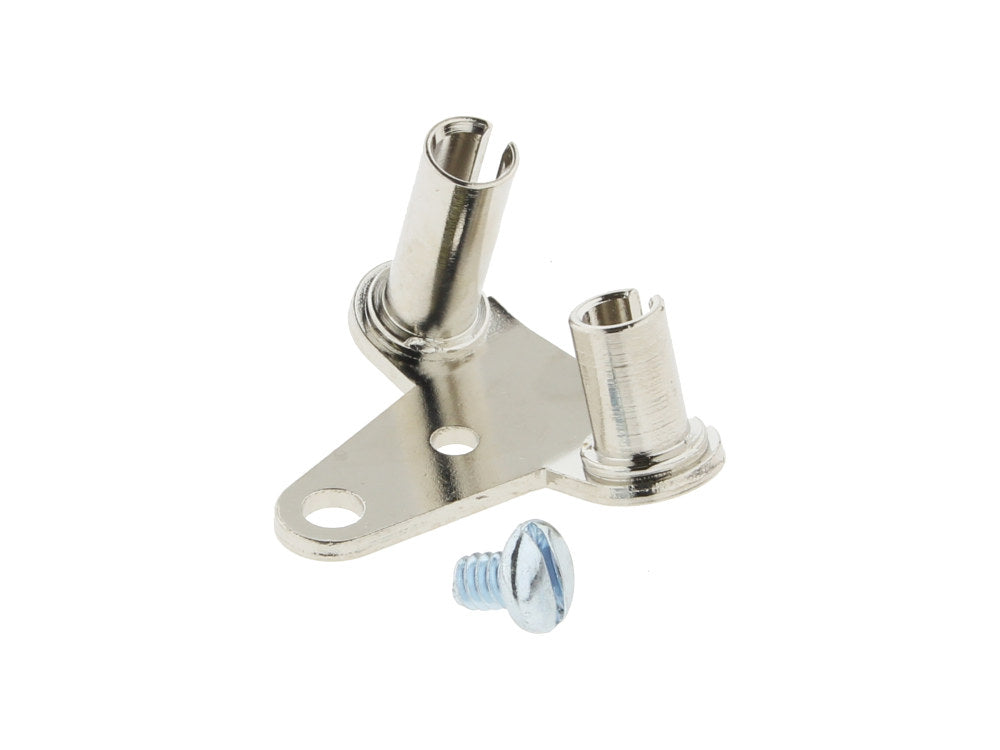 Cable Guide. Fits S&S Super E & G Carburettor with 1981-1988 Butterfly Carburettor Type Throttle Cables. - S&S