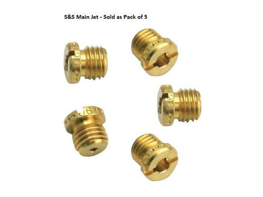 .072in. Main Jet - Pack of 5. Fits S&S Super E, G, D & B Carburettors. - S&S