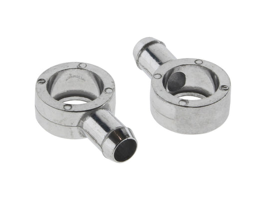 Air Filter Breather Vent Fittings - Aluminum. Sold as a Pair - S&S