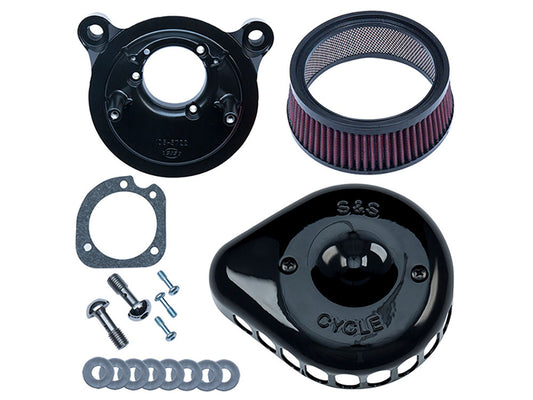 Mini Teardrop Air Cleaner Kit - Black. Fits Sportster 1991-2006 with CV Carburettor. - S&S