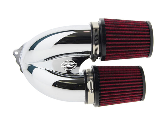 Tuned Induction Air Cleaner Kit - Chrome. Fits Touring 2017-2024 & Softail 2018-2024 - S&S