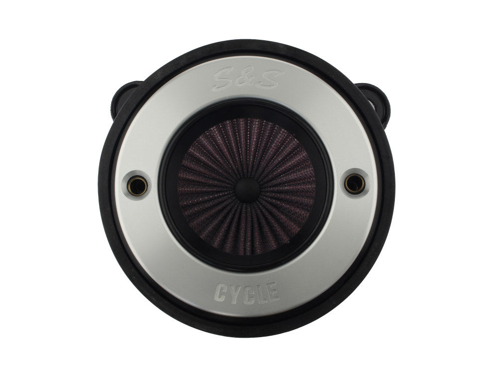 Air Stinger Stealth Air Cleaner Kit - Brushed S&S Ring. Fits Touring 2008-2016, Softail 2016-2017, CVO Softail 2011-2017 & Dyna Low Rider S 2016-2017 with Throttle-by-Wire - S&S