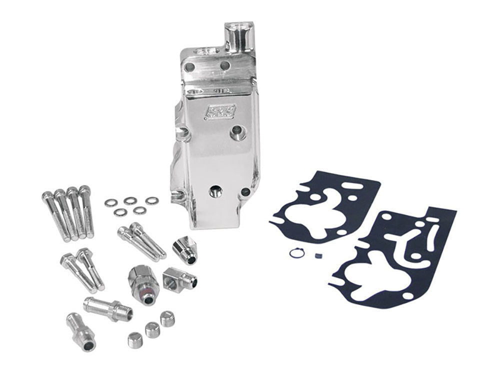 High Volume & High Pressure Billet Oil Pump - Polished. Fits Big Twin 1992-99 style Super Side Winder 4-1/8in. Bore Engines - S&S
