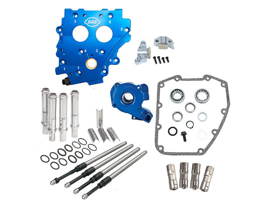 Cam Chest Kit with Chrome Pushrod Kit, No Cam - Suits Chain Drive Camshaft. Fits Twin Cam 1999-2006 - S&S