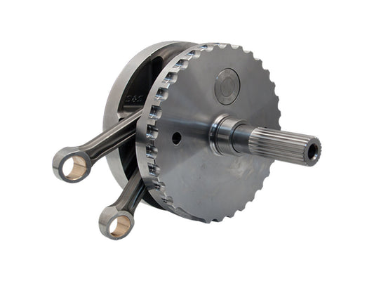 4-3/8in. Stroke Flywheel Assembly with Timken Bearing Upgrade. Fits Twin Cam Softail 2007-2017. - S&S