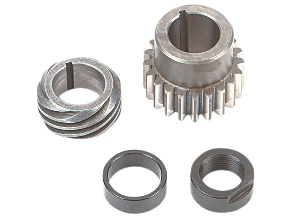 Pinion Shaft Gear Kit - Red. Fits Big Twin 1977-1989 & Big Twin 1990-1999 with S&S Crankshaft. - S&S