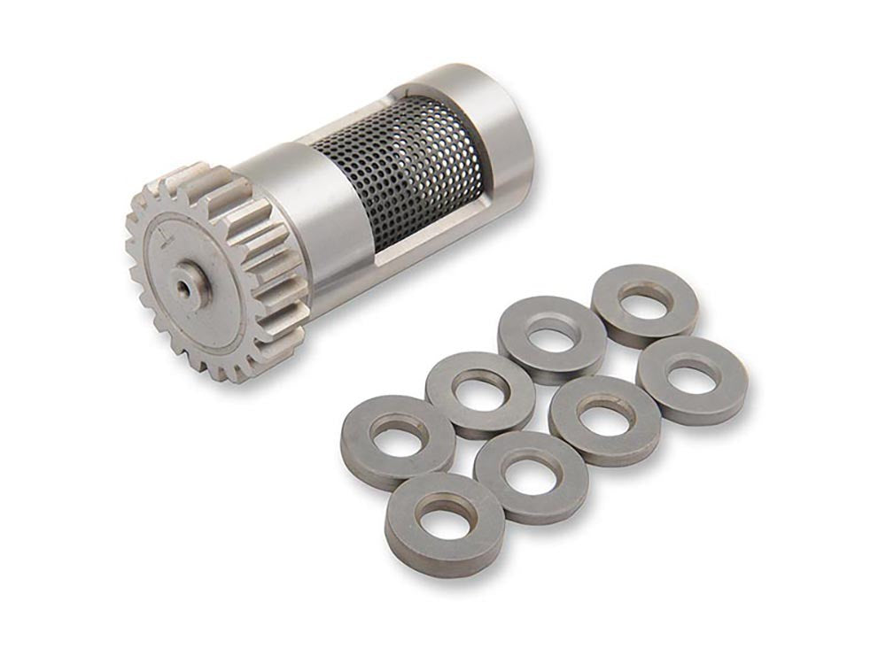 +.030in. Steel Rotary Breather Gear Kit with Shims. Fits Big Twin Late 1977-1999. - S&S