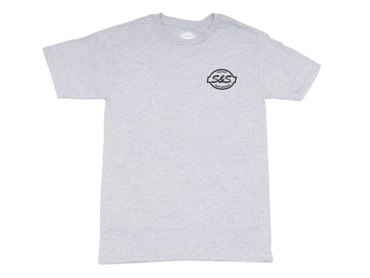 S&S Cycle Stroker Power Grey T-Shirt - Large. - S&S