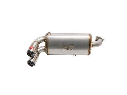 Power Tune XTO UTV Exhaust - Stainless Steel with Race Muffler. Fits Polaris RZR Pro XP 2020up. - S&S