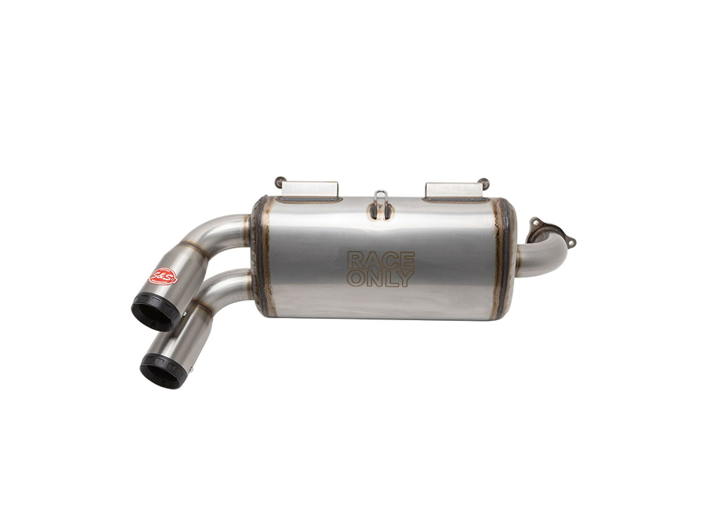 Power Tune XTO UTV Exhaust - Stainless Steel with Race Muffler. Fits Polaris RZR Turbo 2016up. - S&S