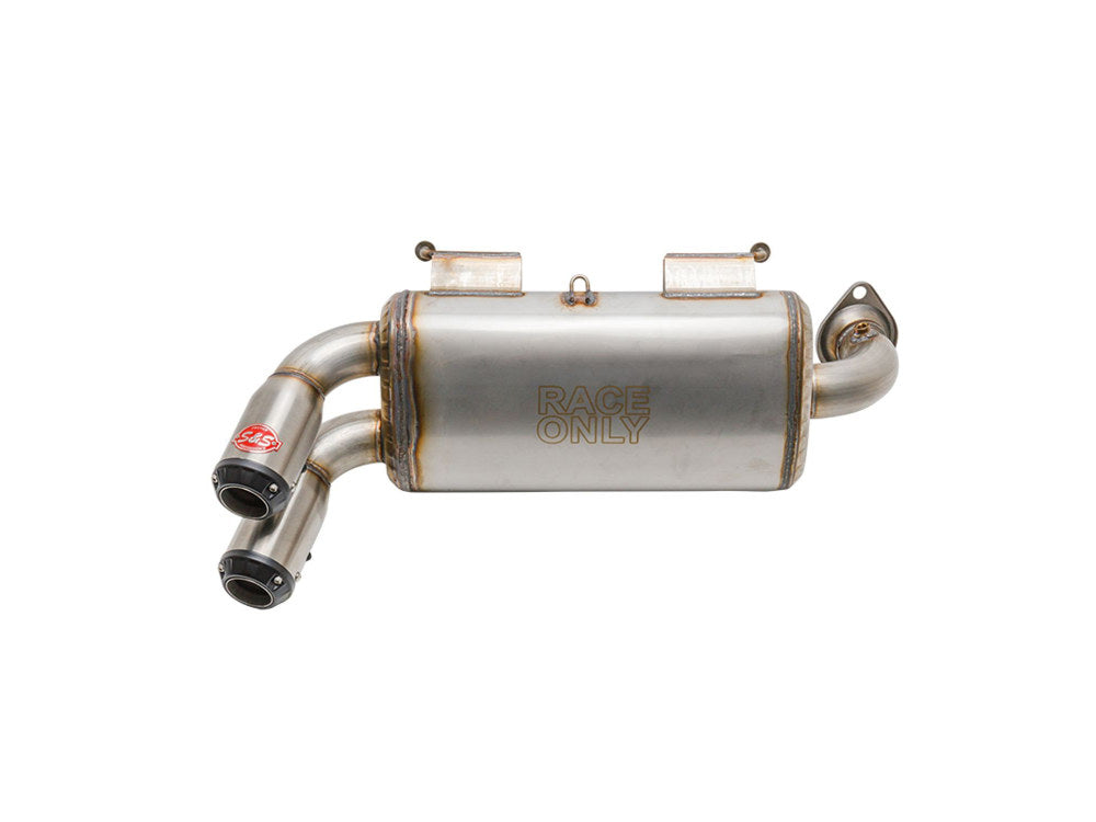 Power Tune XTO UTV Exhaust - Stainless Steel with Race Muffler. Fits Polaris RZR XP 1000 2015up. - S&S