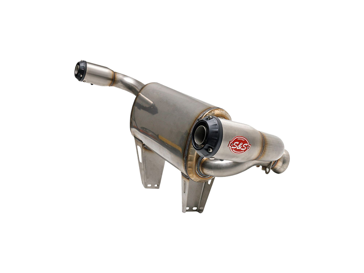 Power Tune XTO UTV Exhaust - Stainless Steel with Race Muffler. Fits Can-am Maverick X3 2017up - S&S