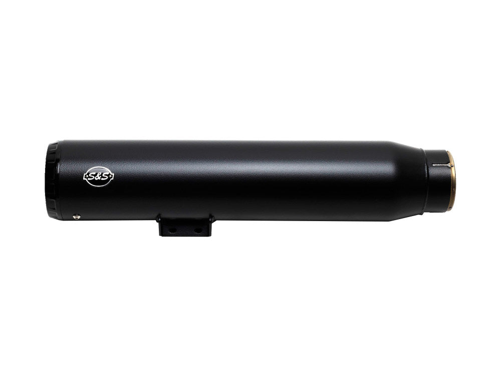 4.5in. Grand National Slip-On Muffler - Black with Black End Cap. Fits Nightster 975 2022up - S&S