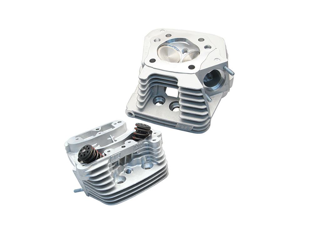 Super Stock Cylinder Head Kit - Silver. Fits Big Twin 1986-1999, Requires S&S Pistons - S&S
