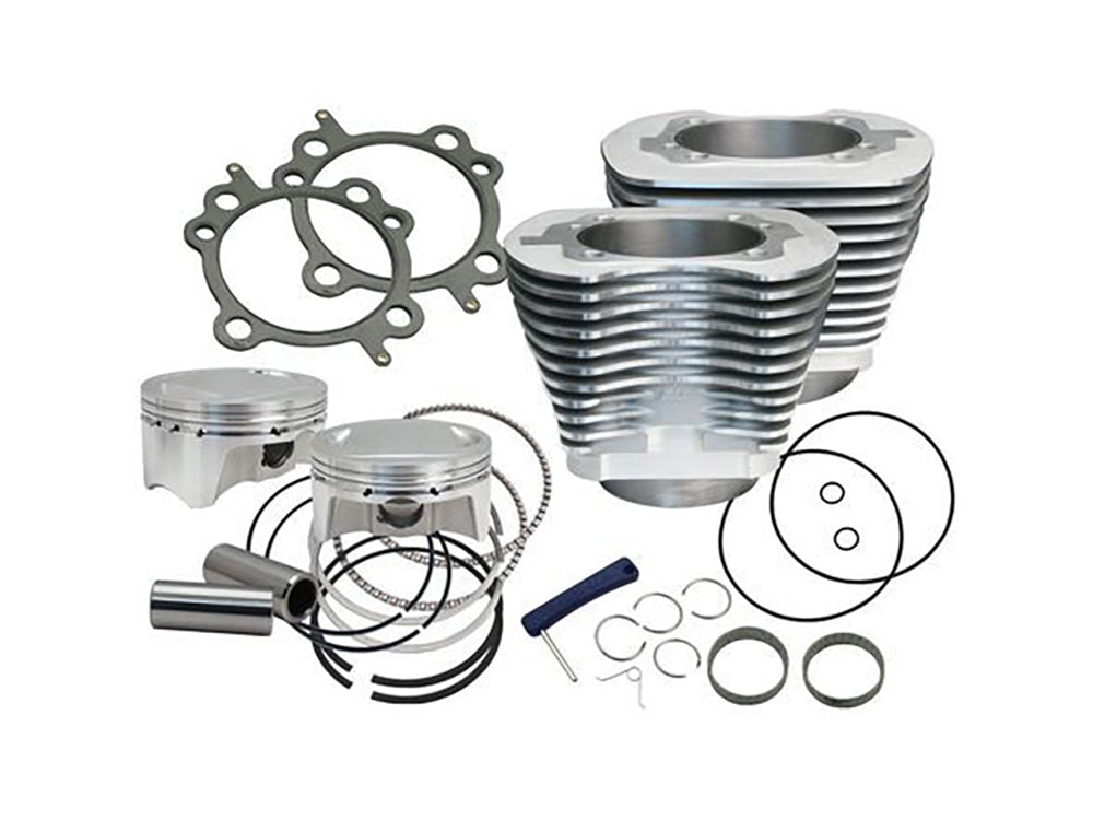 110ci Big Bore Kit - Silver. Fits Twin Cam 2007-2017 - S&S