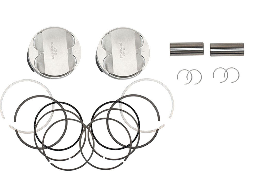 Std Dome Top Pistons with 11:1 Compression Ratio. Fits Royal Enfield 650 Twins 2019up - S&S