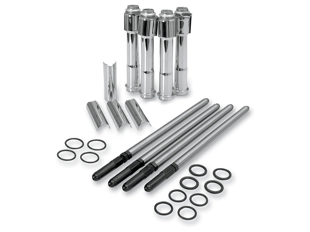 Standard Adjustable Pushrods - Chrome. Fits Sportster 2004-2021 - S&S