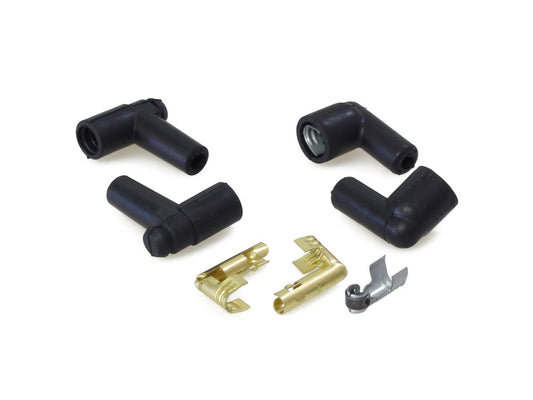 Spark Plug Wire Boot Kit - Black. Evo Style. - Taylor Cable Products