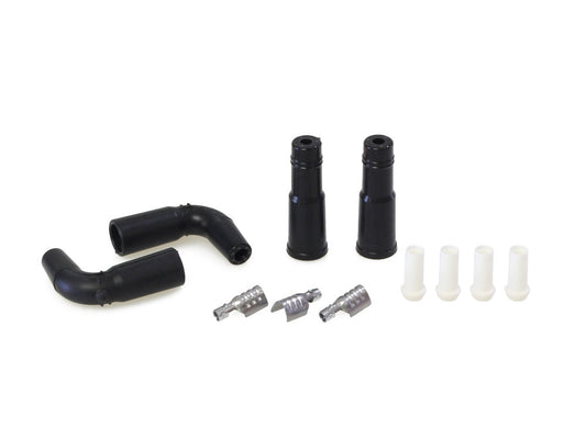 Spark Plug Wire Boot Kit - Black. Twin Cam Style. - Taylor Cable Products