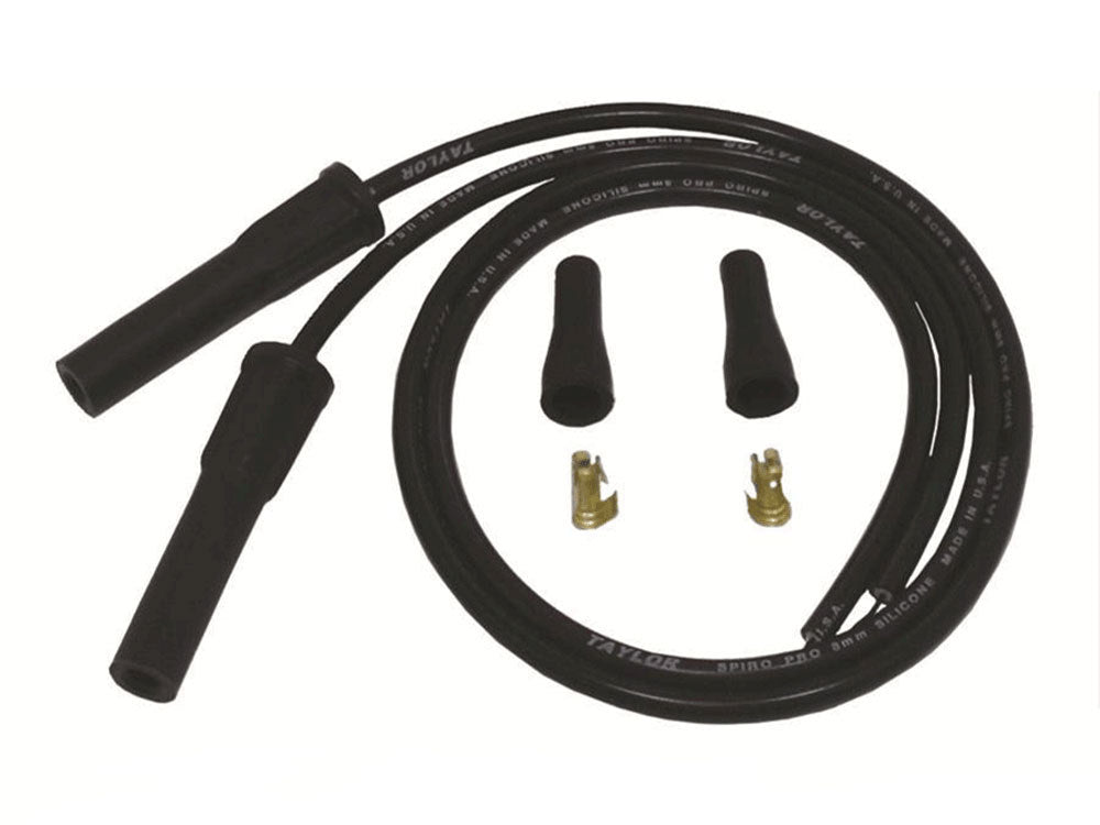 8mm 36in. Universal Spark Plug Wire Set - Black. Fits Evolution Style Engines. - Taylor Cable Products