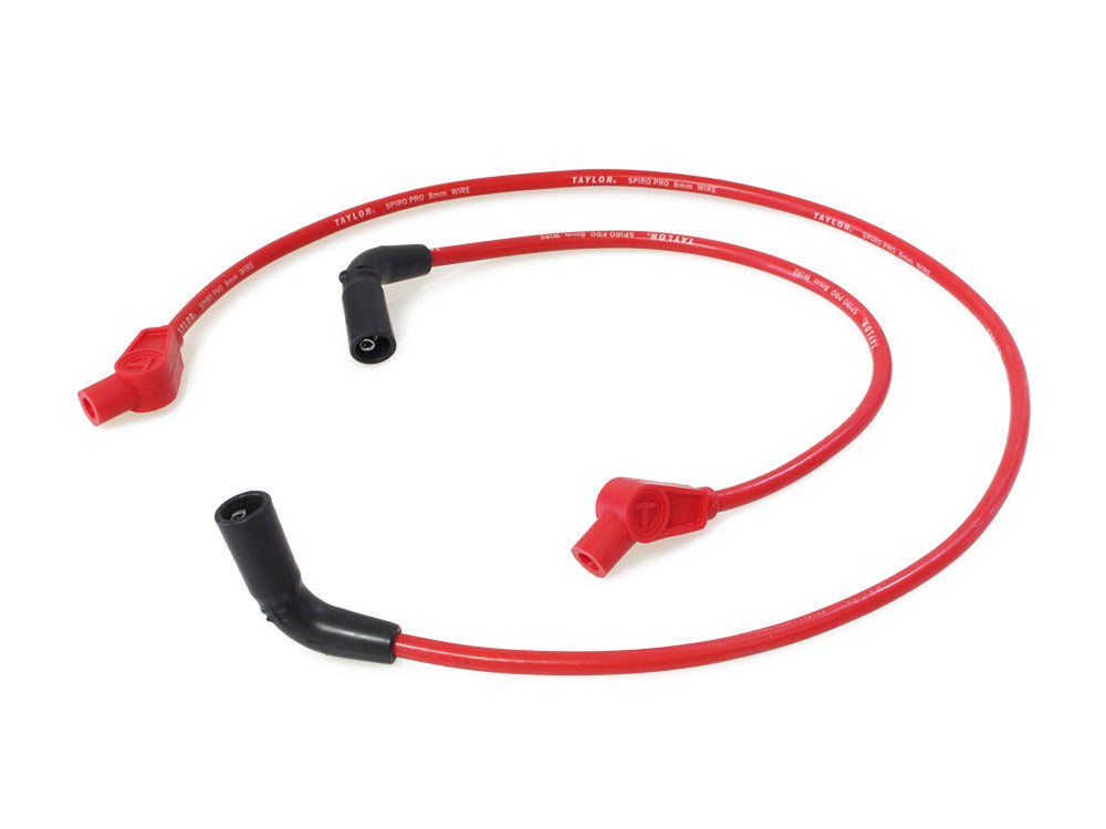 8mm Spark Plug Wire Set - Red. Fits Touring 2009-2016. - Taylor Cable Products