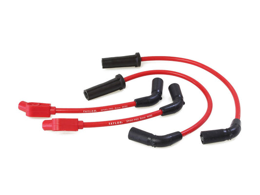 8mm Spark Plug Wire Set - Red. Fits Softail 2018up. - Taylor Cable Products