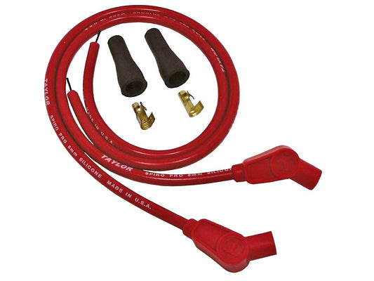 8mm 24in. Universal Spark Plug Wire Set - Red. Fits Evolution Style Engines. - Taylor Cable Products