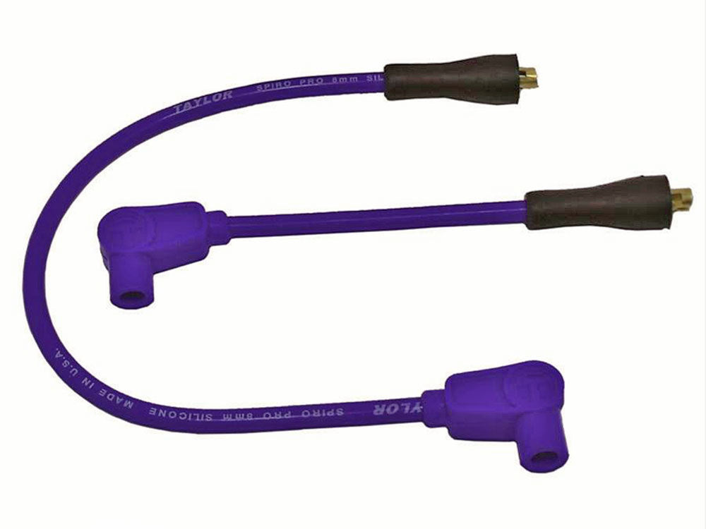8mm Spark Plug Wire Set - Blue. Fits Softail 1984-1999, Dyna 1991-1998, FL 1965-1979, FX 1965-1985 and Sportster 1965-1985. - Taylor Cable Products
