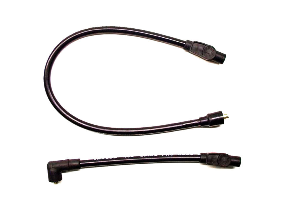 10.4mm Spark Plug Wire Set - Black. Fits Touring 1980-1998 and Sportster 1986-2003. - Taylor Cable Products