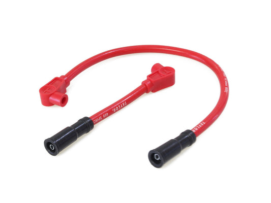 10.4mm Spark Plug Wire Set - Red. Fits Softail 2000-2017 and Dyna 1999-2017. - Taylor Cable Products