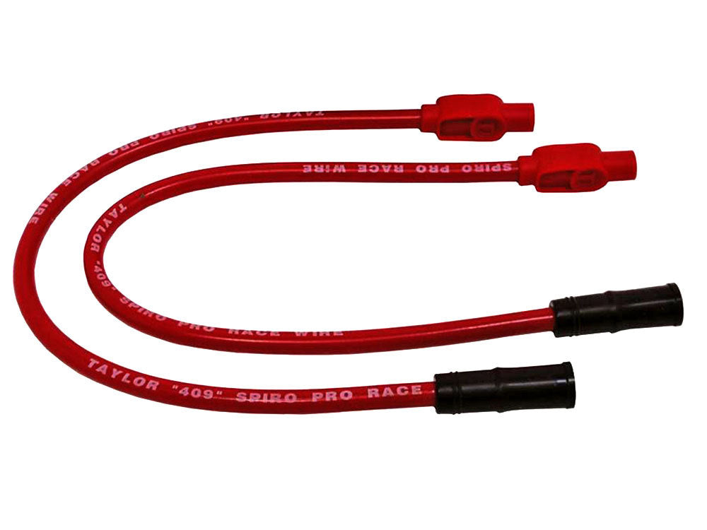 10.4mm Spark Plug Wire Set - Red. Fits Touring 1999-2008 with EFI and Sportster 2004-2006. - Taylor Cable Products
