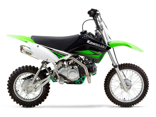 Kawasaki KLX110/L M6 Aluminium Full Exhaust System. Fits 2006up Models. - Two Brothers Racing Exhaust
