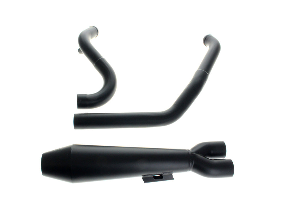 Megaphone Gen II 2-into-1 Exhaust - Black. Fits Touring 2017up - Two Brothers Racing Exhaust