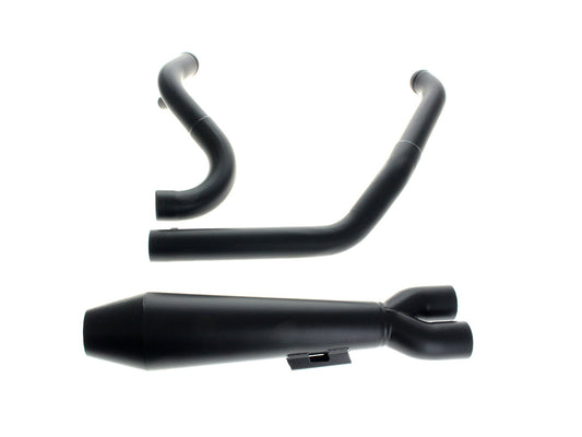 Megaphone Gen II 2-into-1 Exhaust - Black. Fits Touring 2017up - Two Brothers Racing Exhaust
