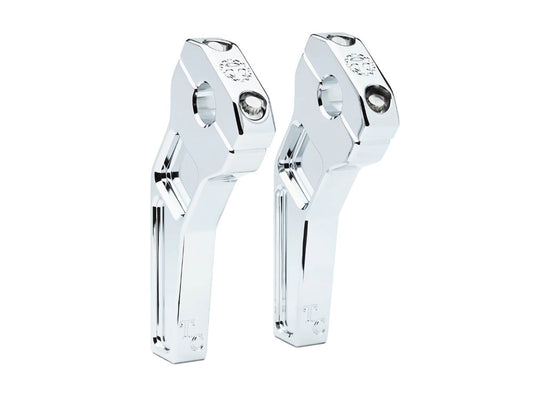 6in. Pullback Two Piece Riser Kit - Chrome. Fits 1-1/8in. Handlebar. - Todds Cycle