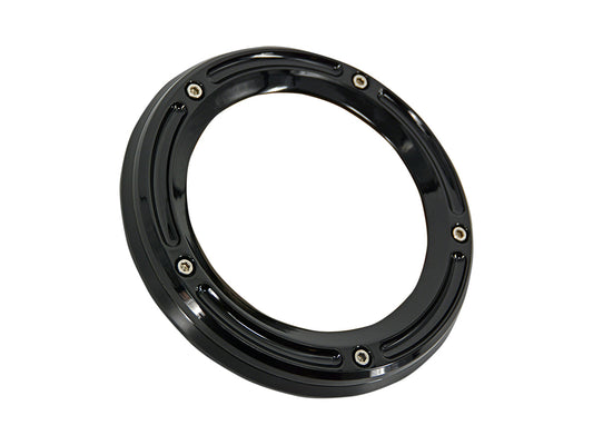 Assault Clear Derby Cover - Gloss Black. Fits Softail 2019up. - Trask Performance
