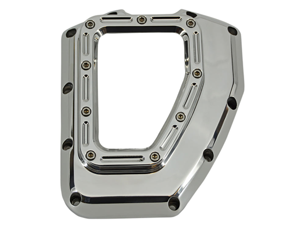 Assault Clear Cam Cover - Chrome. Fits Twin Cam 2001-2017. - Trask Performance