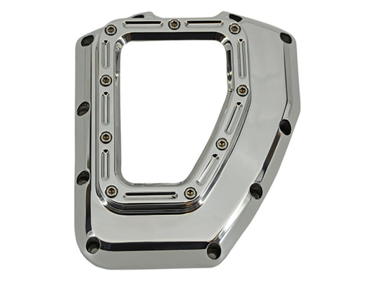 Assault Clear Cam Cover - Chrome. Fits Twin Cam 2001-2017. - Trask Performance