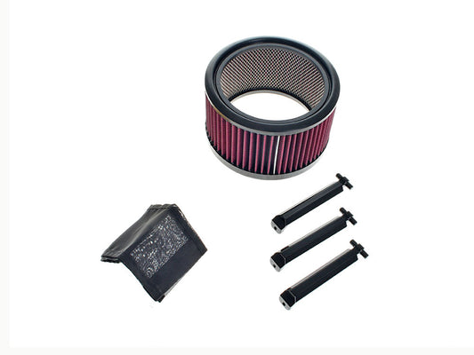 Big Power Filter Kit - Black. Fits Assault Charge Air Cleaners. - Trask Performance