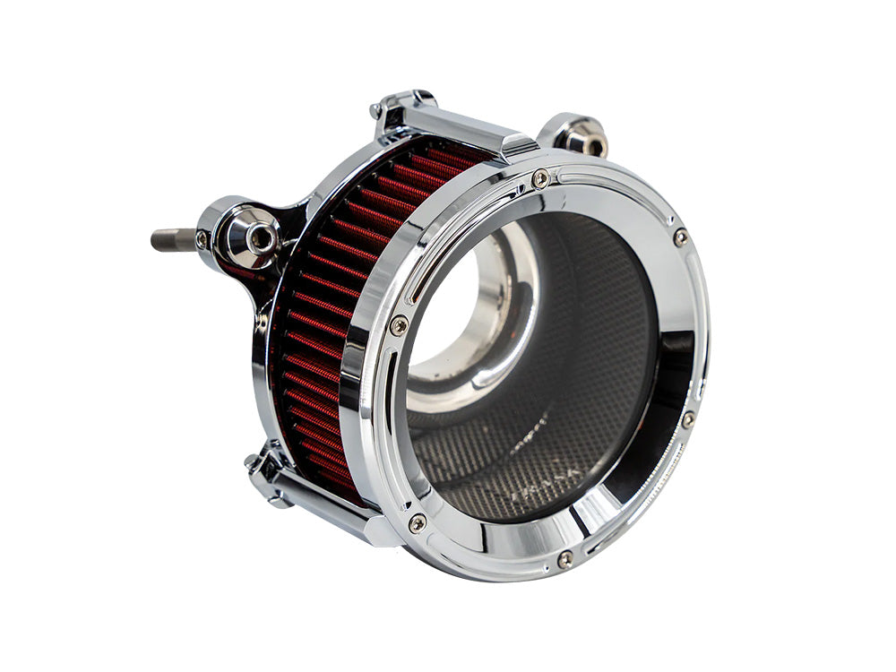 Assault Clear Air Cleaner Kit - Chrome. Fits CVO Touring 2023up, Street Glide & Road Glide 2024up, Touring 2025up & Softail 2025up - Trask Performance